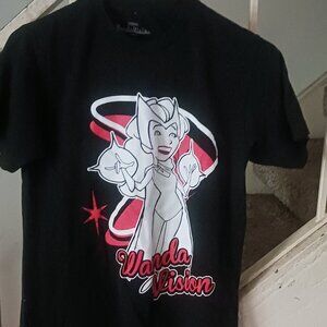 Men's Marvel WandaVision Wanda Cartoon T-Shirt - Medium